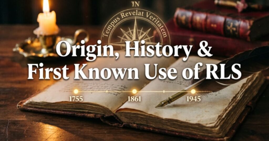 Origin, History & First Known Use of RLS