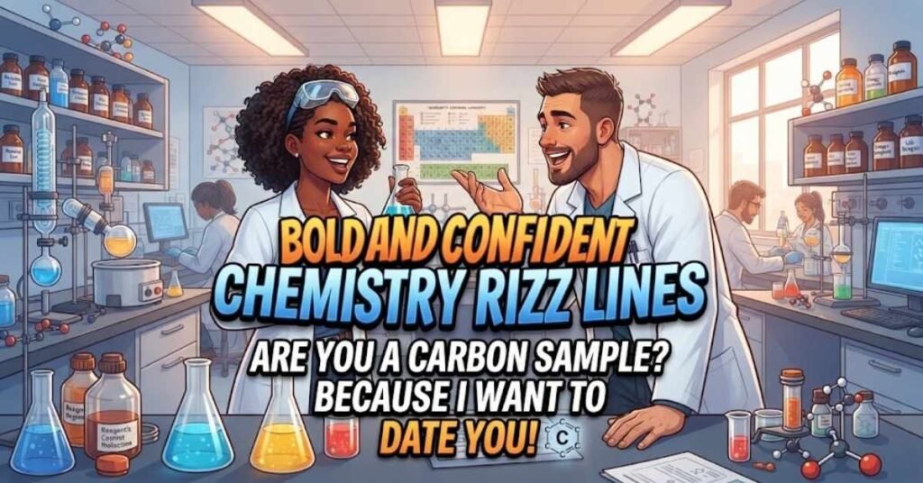 Bold and Confident Chemistry Rizz Lines