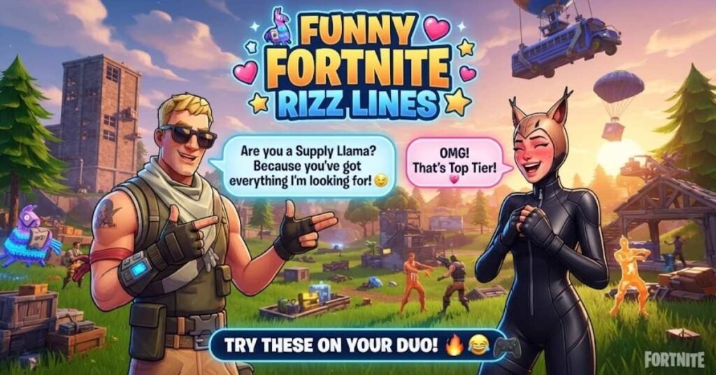 Funny Fortnite Rizz Lines