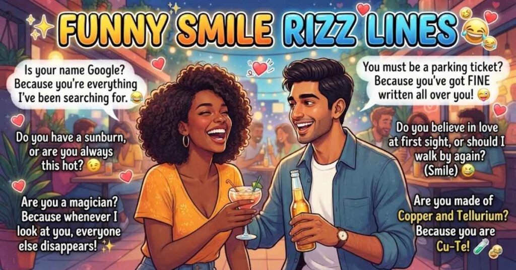 Funny Smile Rizz Lines