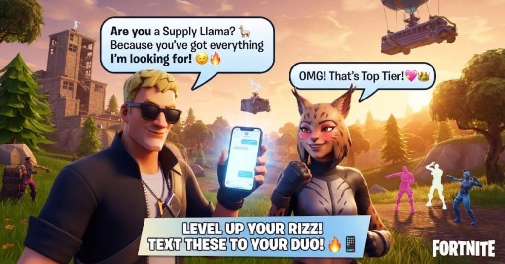 Text Message Fortnite Rizz Lines