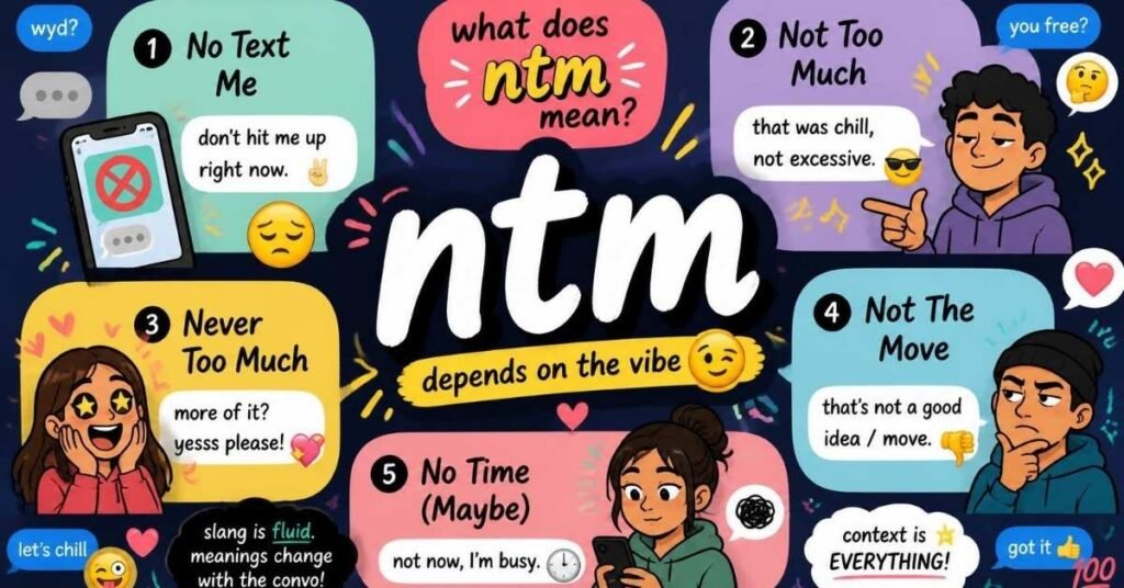 What Does "ntm" Mean in Text?