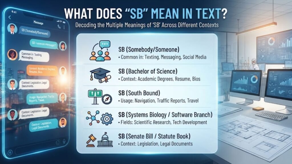 What Does "sb" Mean in Text?