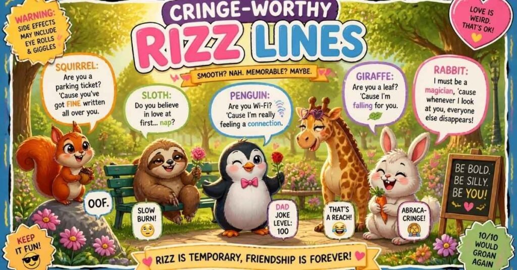 Cute and Sweet Cringe Rizz Lines