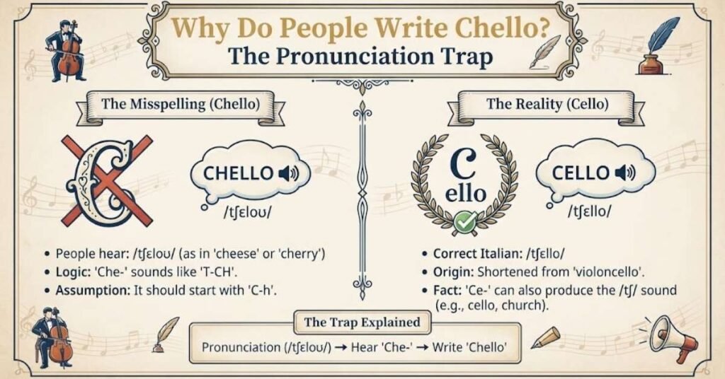 Why Do People Write Chello? The Pronunciation Trap