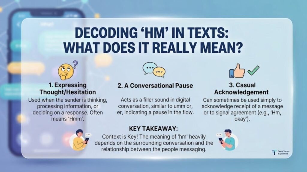 hm meaning in text