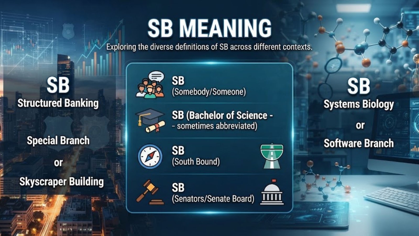 sb meaning in text